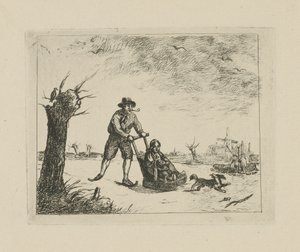 Patenci ile kış manzarası by David van der Kellen