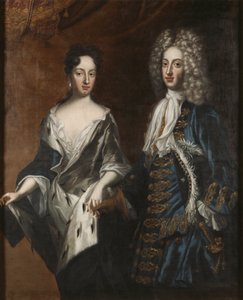 Frederic IV de Holstein Gottorp ve Edwige Sophie de Suede - Frederick IV (1671-1702), Holstein-Gottorp Dükü ve Düşes Hedvig Sophia (1681-1708), Krafft, David, von (1655-1724). Tuval üzerine yağlıboya by David von Krafft