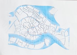Venice Liquid Streets, 2008 (kağıt kesme kolajı)