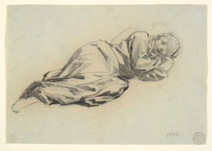 Uzanmış Figür by Denis Auguste Marie Raffet