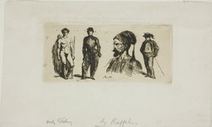 Eskizler Sayfası by Denis Auguste Marie Raffet