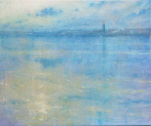 Stockholm Skyline, Riddarfjärden, 2016 (Tuval Üzerine Yağlı Boya) by Derek Hare