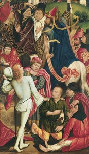 Christs Robe için Zar oynayan Şövalyeler ve Askerler