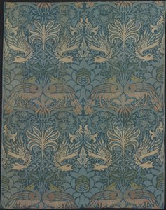 Tavus Kuşu ve Ejderha Başlıklı Panel by Designed by William Morris