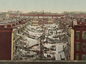Pazartesi yıkama, New York, 1900 dolayları by Detroit Photographic Co.