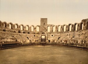 Arena, Arles, Fransa, Fotokrom Baskı, yaklaşık 1900 by Detroit Publishing Co.
