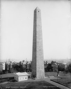 Bunker Hill Anıtı, Charlestown, Massachusetts, c.1890-99 by Detroit Publishing Co.