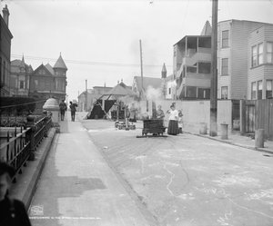 San Francisco sokağında yemek pişirmek by Detroit Publishing Co.
