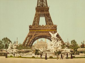 Eyfel Kulesi ve Çeşmesi, Exposition Universelle, Paris, Fransa, c.1900