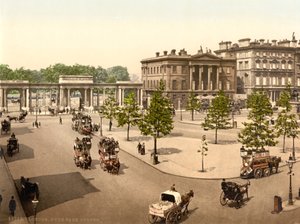 Hyde Park Köşesi, Londra, 1890-1900 dolayları by Detroit Publishing Co.