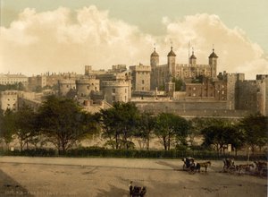 Londra Kulesi, 1890-1900 dolayları by Detroit Publishing Co.