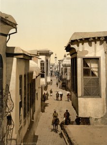 Düz denilen sokak, Şam, Kutsal Topraklar, Suriye (fotokrom baskı) by Detroit Publishing Co.