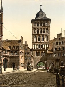 Kule Kemeri, Lübeck, Almanya, c.1900
