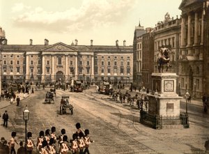 College Green, Dublin, c.1890-1900 (fotokrom) by Detroit Publishing Co.