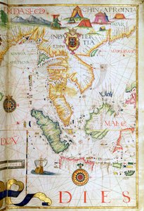 Anakara Güneydoğu Asya, bir dünya atlasından detay, 1565 by Diego Homem