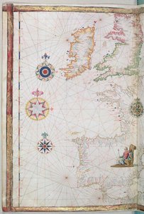 Britanya Adaları ve İberya, bir dünya atlasından detay, 1565