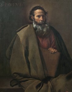 "" Havari Aziz Paul "" Diego Velázquez (Velazquez) (1599-1660) tarafından tablo 1619 Barselona Katalonya Ulusal Sanat Müzesi by Diego Velázquez