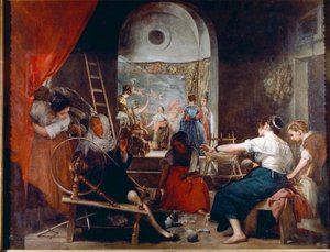 Las Hilanderas veya Arachne masalı (tuval üzerine yağlı boya, yaklaşık 1653) by Diego Velázquez