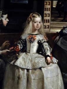 Las Meninas, Ayrıntı: Hizmetçiler ve saray cüceleriyle çevrili Margarita Teresa