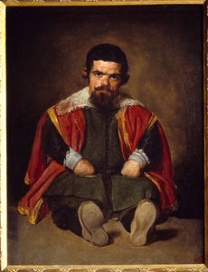 Soytarı Sebastien De Morra Cüce oturma mahkemesinin portresi. Diego Velasquez (1599-1660) tarafından 1645 dolaylarında, Sun. 1,06x0,81 m Madrid Musee du Prado - Soytarı Sebastien de Morra