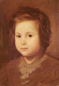 Head of a Child, 1650  by Diego Velázquez