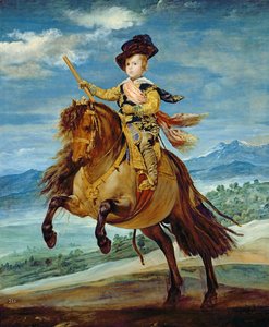 Prince Balthasar Carlos on Horseback, c.1635-36  by Diego Velázquez