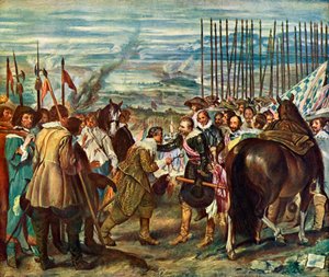Breda Mızrakların Teslimi, 1634-1635. by Diego Velázquez