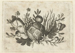 Festoen van Vrutten Seyahat için kullanışlı küçük meyve kitabı (seri başlığı) by Dietrich Krüger (attributed to)