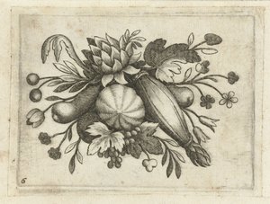 Festoen van Vrutten Seyahat için kullanışlı küçük meyve kitabı (seri başlığı) by Dietrich Krüger (attributed to)