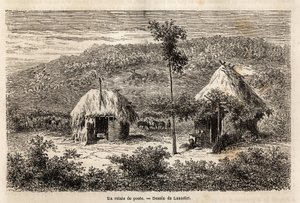 Bükreş ve Pitesti arasında bir posta rölesi. Edouard Charton yönetiminde yayınlanan “Le tour du monde, nouveau dergi des voyages” da tasarımcı Lancelot tarafından 1860 yılında Paris