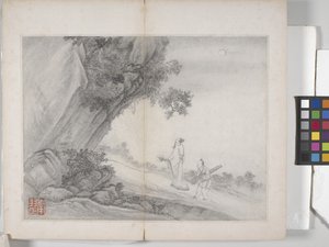 Manzara Resimleri Albümü (kağıt üzerine mürekkep) by Ding Yunpeng