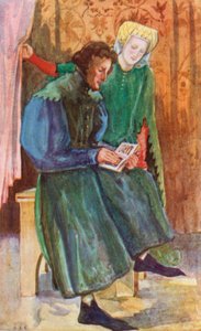 Henry IV 1399-1413 Zamanının Bir Erkek ve Kadını by Dion Clayton Calthrop