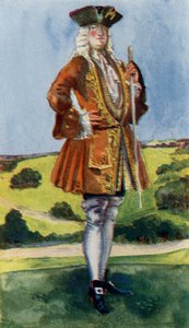 George I (1714-1727) saltanatında erkek kostümü