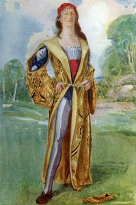 Man s costume in reign of Henry VII (1485-1509) by Dion Clayton Calthrop