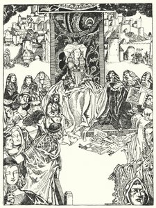 Prenses ve Talipler (gravür) by Dion Clayton Calthrop