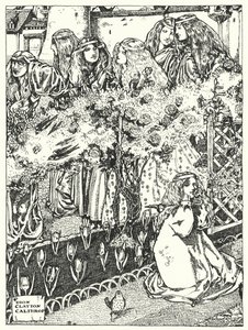 Yedi Prenses (gravür) by Dion Clayton Calthrop
