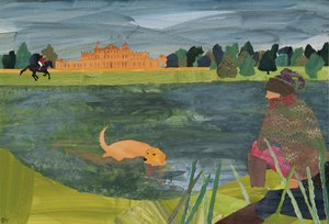 Badminton (kolaj) by Dione Verulam