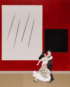 Malevich ile Uyum İçinde, 2020 (kolaj) by Dione Verulam