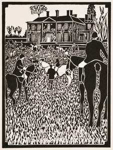 Yılın ayları: Aralık, 2012 (linocut) by Dione Verulam