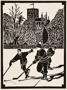 Yılın ayları: Ocak, 2012 (linocut) by Dione Verulam