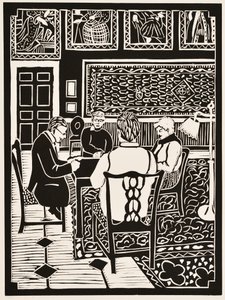 Yılın ayları: Mart, 2012 (linocut)