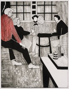 Köprü öğretmeni (kolaj) by Dione Verulam