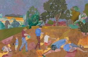 Sarı Çıngırak Hasadı (kolaj) by Dione Verulam