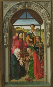 The Adoration of the Magi, c.1445 yağlı boya, 36895 panel detayı by Dirck Bouts