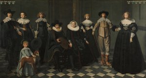 Amsterdam Belediye Başkanı Dirck Bas Jacobsz'un Ailesinin Portresi by Dirck Dircksz. van Santvoort