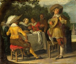 Açık Hava Partisi by Dirck Hals (attributed to)