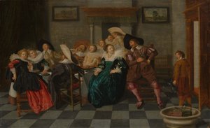 Bir Ziyafet, 1628. by Dirck Hals