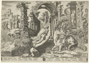 Balam (Balaam) ve melek by Dirck Volckertsz. Coornhert