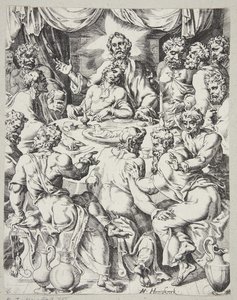 Son Akşam Yemeği by Dirck Volckertsz. Coornhert
