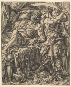 Judith ve Holofernes'in Öyküsü'nden Judith Slaying Holofernes.